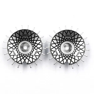 DS Racing AERO DRIFT Slope Silver/Black Mesh 2pcs For 1/10 RC Drift #AD-AS-BME - Picture 1 of 2