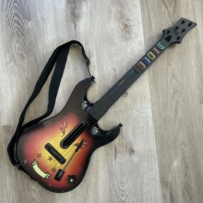 Guitar Hero RedOctane 95457.805 Xbox 360 Wireless Controller Sunburst Tested - Image 1 of 4