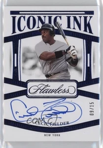 Zafiro tinta icónica impecable Panini 2024/15 Cecil Fielder #II-CF automático - Imagen 1 de 3
