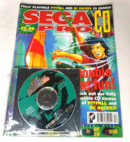 Sega CD Pro Magazine - Issue 41 - February 1995 with BC Racers Demo Disk Mega CD