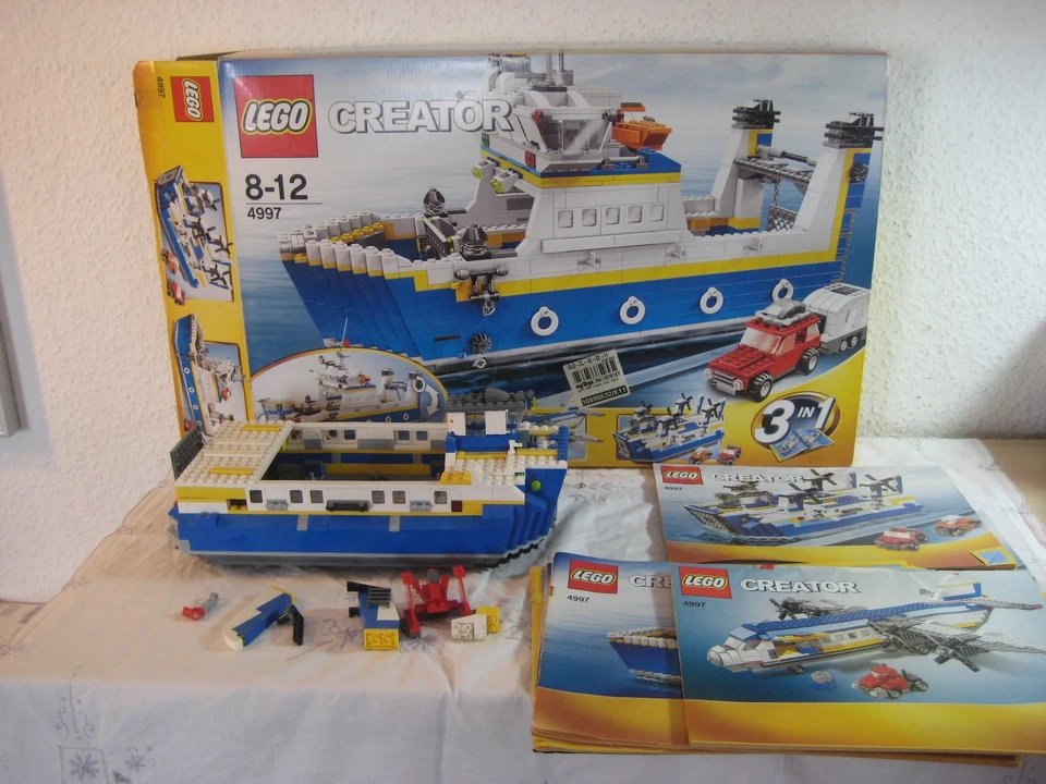 Lego 4997 Transport Ferry / Fähre + Anleitung u. Karton aus Sammlung - Bild 1 von 4