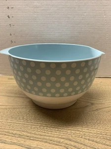CAKE BOSS BUNTE MELAMIN POLK-A-DOT RÜHRSCHÜSSEL MIT GRIFF Blau Weiß - Bild 1 von 10