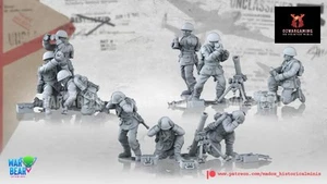 WW2 Polish Medium Mortars | Warbear Studios 28mm Historical Wargaming Miniatures - Picture 1 of 1