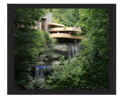 FALLING WATER HOUSE DESIGNED BY FRANK LLOYD WRIGHT PENN. 8X10 FRAMED PHOTO - Image 1 of 4