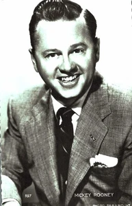 Mickey Rooney Original Postcard No. N 263 G - Picture 1 of 2