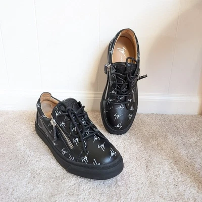 Giuseppe Zanotti Frankie логотип кожи низкий верхний кроссовок ЕС 39,5/ США 8,5 - Изображение 1 из 4