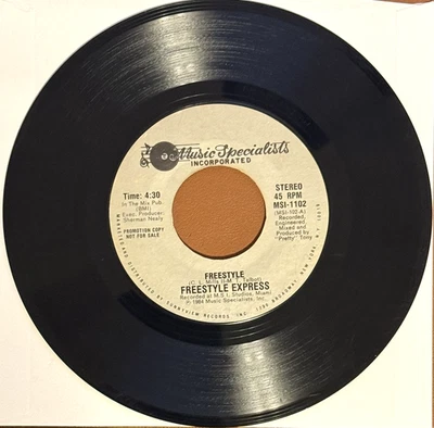 Freestyle Express ‎– Freestyle  - 7" RECORD - VG+ - Image 1 of 2