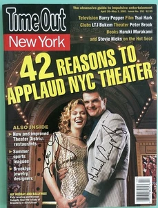 Kate Levering Michael Cumpsty Signed Tme Out New York Magazine 42nd Street 2001 - Picture 1 of 6
