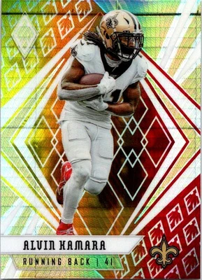 2020 Panini Phoenix #11 Alvin Kamara Fire Burst - Image 1 of 2