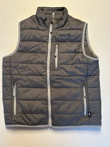 Vineyard Vines Boys Gray Nylon Puffer Vest Size Small - Picture 1 of 8