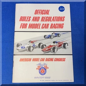1966 OFFIZIELLE REGELN & VORSCHRIFTEN FÜR MODELLAUTORENNEN - AMCRC - KOSTENLOSER VERSAND - Bild 1 von 6
