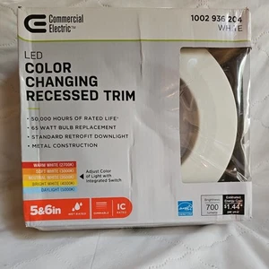 Commercial Electric LED Energy Star Color Changing Recessed Trim Downlight Kit - Picture 1 of 3