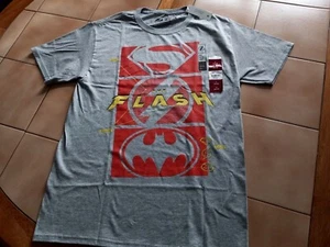Camiseta para hombre Flash gris con gráfico rojo mediana 38-40 pequeña 34-36 90 % cuna 10 % poliéster - Imagen 1 de 43