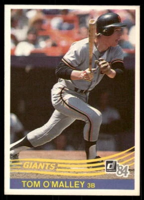 1984 Donruss #601 Tom O'Malley - POOR Yellow - Image 1 of 2
