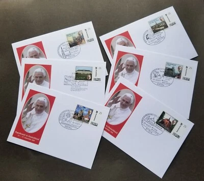 [SJ] Germany Pope Benedict XVI Visit 2011 Church (FDC set) *rare - Image 1 of 4