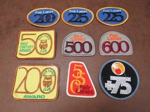 Lote de 9 parches Fair Lanes Des Moines Iowa parches de bolos vintage medio siglo - Imagen 1 de 5