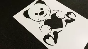 Stencil Orso Cuore San Valentino Carta Artigianale Finestre Torta Decorazione Matrimonio Pittura - Foto 1 di 6