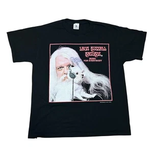 Vintage 2000 Leon Russell Records Signed T-shirt Y2k RARE Music Shirt Adult L - Picture 1 of 6