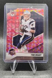 2021 Mosaic Football TOM BRADY Pink Camo Prizm #137 New England Patriots GOAT - Picture 1 of 2