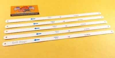 12" HackSaw Blades COBALT M42 12x32 Hack Saw Blade Metal TPI BI-Metal Drill Hog® - Image 1 of 4