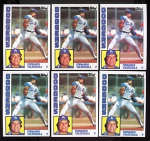 x6) 1984 Topps #220 Fernando Valenzuela casi como nuevo o mejor - Imagen 1 de 2
