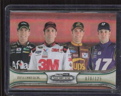 2011 Press Pass Showcase #55 Edwards Kenseth Biffle Ragan Gold /125 - Image 1 of 2