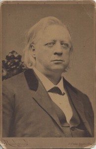 CABINET CARD OF HENRY WARD BEECHER - BY ROCKWOOD OF NEW YORK CITY, NY