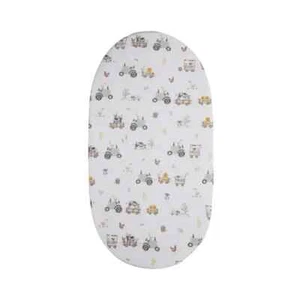 Living Textiles 1pk Organic Cotton Jersey Bedside Bassinet/Cradle/Co-Sleeper - T - Picture 1 of 5
