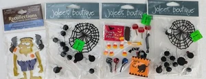 Lote de pegatinas de Halloween - Selladas - Reflejos y Jolee - Frankenstein - Caramelo - Telaraña - Imagen 1 de 1