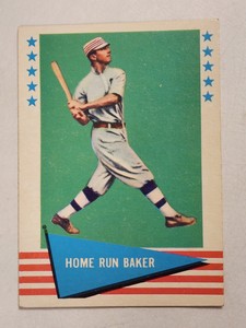 1961 FLEER BASEBALL JOHN HOME RUN BAKER CARD #6 NEW YORK YANKEES BASEBALL CARD