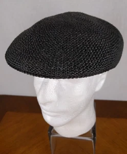 Pendleton Mimbre Newsboy Sombrero Negro Talla XL Gorra Cabbie Tejido Paja EE. UU. A176-701 - Imagen 1 de 12