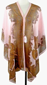 LAFU SOKU RONGGINGSIYU Paisley Knopfschal Polyesterschal in Netztasche - Bild 1 von 7