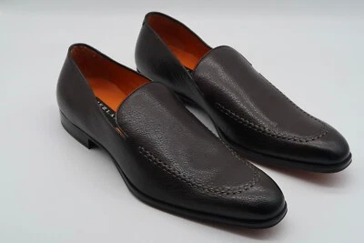 Mezlan Granada Slip-On Loafer Dress Leather Mens Shoes Brown Spain Size 11 NEW - Image 1 of 4