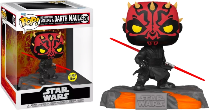 Star Wars - Red Saber Series: Darth Maul Glow US Exclusive Pop! Deluxe [RS]-F... - Imagem 1 de 1