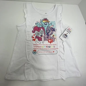 365 Niños Garanimals Niñas Camisa My Little Pony con Volantes Camiseta sin mangas Talla 6 Gráficos Nueva - Imagen 1 de 12
