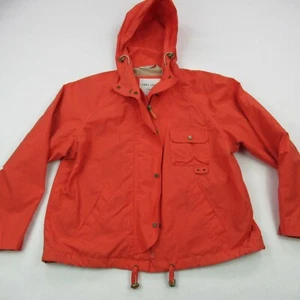 Larry Levine Jacket Womens XS Hooded Salmon Long Sleeve Outdoor Midweight - Picture 1 of 9
