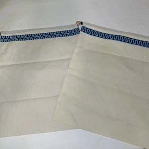 Tory Burch Set Of Two Beige Dust Bags With Metallic Charm 15” x 12” - Picture 1 of 6