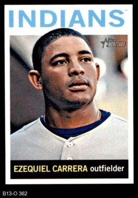 2013 Topps Heritage #362 Ezequiel Carrera Indians 8 - NM/MT - Image 1 of 2