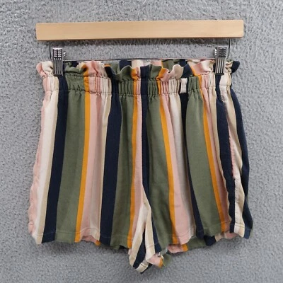 Pantalones Cortos Hollister Para Mujer Pequeños Rayas Ultra Alto Elastizados Viscosa Foto 1 de 4