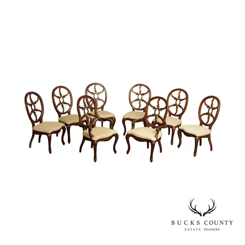 Henredon French Régence Style Set of 8 Dining Chairs Cover