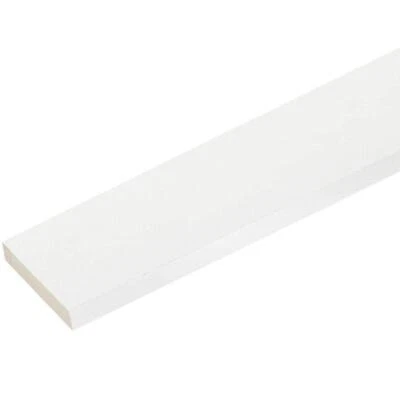 Tablero de ajuste de PVC Veranda de 3/4"x4-1/2"x8' ligero borde cuadrado liso PVC paquete de 6 Foto 1 de 4
