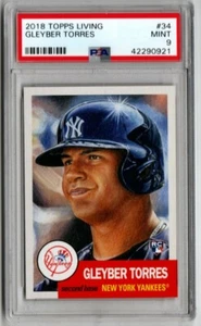 2018 Topps Living Baseball #34 Gleyber Torres PSA 9 MINT YANKEES - Picture 1 of 1