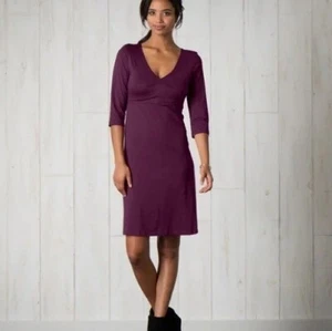 Mini Vestido Vaina Toad&Co Rozmonde Rosalinda Cuello en V Borgoña Para Mujer Talla Mediana - Imagen 1 de 14