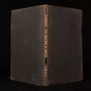 1895 Report On The Total Eclipse Of The Sun J.M. Schaeberle 1st Ed. Illustrated - Imagen 1 de 7