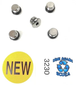 5x NEW 7/16" 1st Stage Regulator High Pressure HP Port Plug Scuba Dive     #3230 - Picture 1 of 11