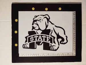 Plantilla personalizada Mississippi State MSU Bulldog 11"" x 8,5"" ENVÍO RÁPIDO GRATUITO - Imagen 1 de 2