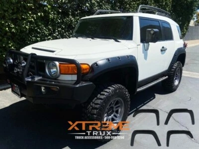 Juego de llamaradas de guardabarros remachadas de bolsillo texturizadas para Toyota FJ Cruiser 07-14 Foto 1 de 4