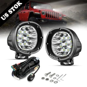 AUXBEAM 40W 4" Redondo LED Luces de Conducción Todoterreno Punto Lámpara de Trabajo Camión 4x4 ATV EE. UU. - Imagen 1 de 12