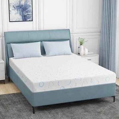 QUEEN Mattress with Geometric Design Cooling Memory Foam, Easy Care Washable 6in - Image 1 of 4