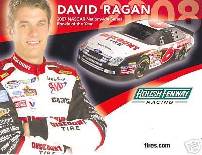 DAVID RAGAN 2008 DISCOUNT TIRE #6 NASCAR POSTCARD Cover